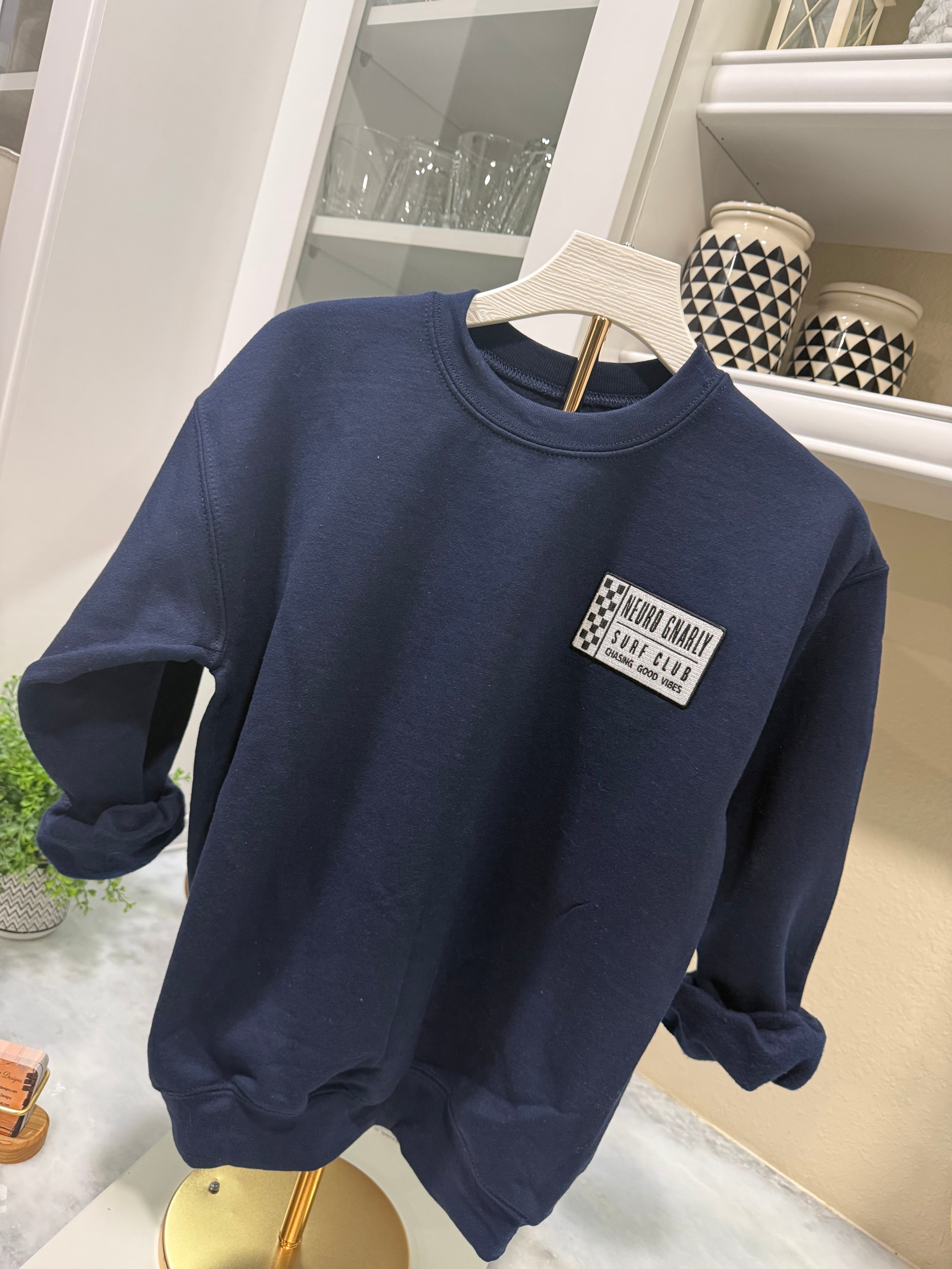 Youth- Neuro Gnarly Surf Club Crewneck Sweatshirt