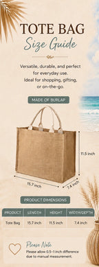 Autism Acceptance - Burlap Handbag
