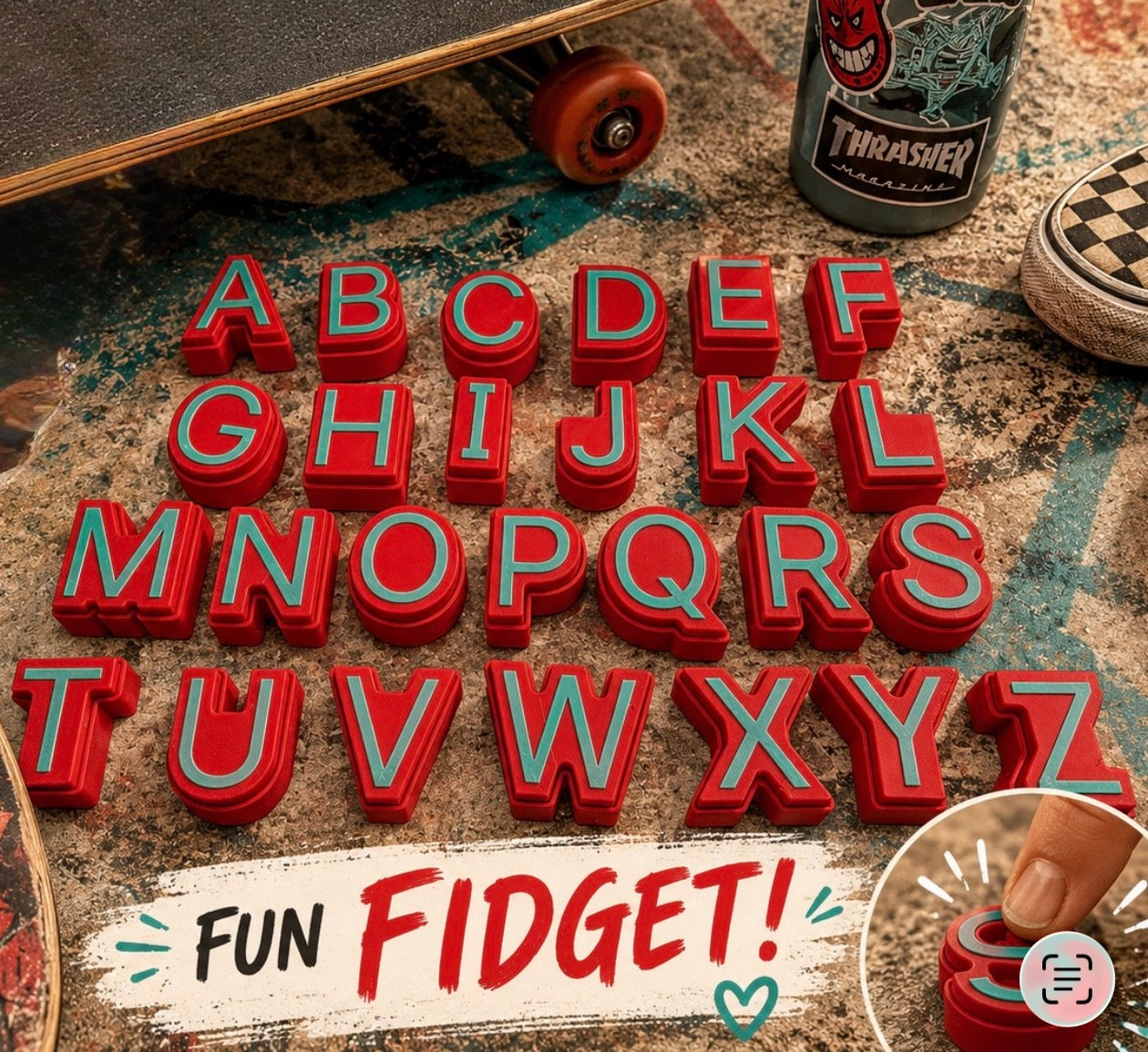 Fidget Alphabet Set
